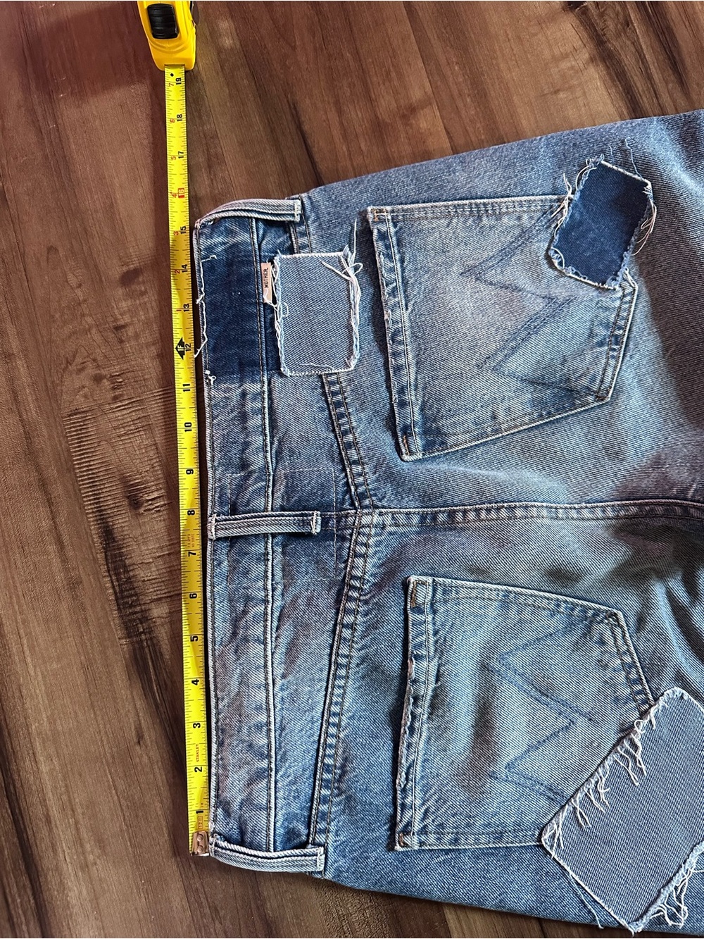 ❤️EUC MOTHER jeans The Bookie in Ironing Things Out sz:27 💯 cotton rigid denim - Picture 7 of 16